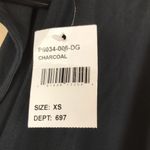 Lush Clothing NWT Lush Women’s Faux Wrap Open Tie Back Half Sleeve Charcoal Gray Romper Photo 7