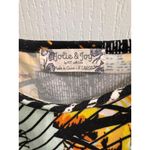 Jolie & Joy Abstract Floral Ruched Midi Dress XL Wearable Art‎ Newsprint Black Photo 4