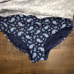 Womens Lands End Size 10 Swim Bottom Skort Skirt Deep Sea Navy Paisley NEW Blue Photo 3