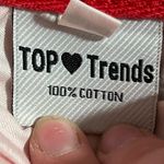 Top Trends Women’s Red Distressed Jean Skirt Size 40 Photo 4