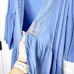 RUSTTYDUSTTY Size S Blue Kimono Coverup‎ Lightweight Flowy Photo 2