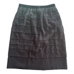 Lanvin Hiver‎ 2006 Vintage Designer Black Tiered Skirt Rare Collection Size 8 Photo 0