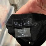 Vintage Y2K jersey slinky black elastic waist pull on skirt mini whimsigoth Size M Photo 8