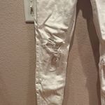 American Eagle America Eagle Mom Jeans Off White or Cream colored, Size 00 Regular Distressed Photo 3