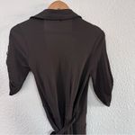 Diane Von Furstenberg DVF Brown Safari Wrap Mini Dress Size 2 Photo 4