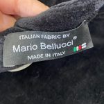 J.Crew  MARIO BELLUCCI Black Velvet Boat neck off shoulder Long Sleeve Dress sz 4 Photo 5