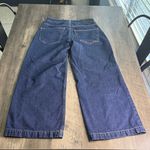 Mango New Culotte Dark Blue Wide Leg Photo 5