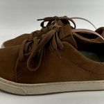 Olukai Pehuea Li Ili Sneakers Lace Up Low Top Genuine Leather Casual Brown 7 Photo 3