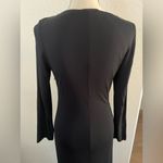 Emilio Pucci Black & Gold Long Sleeve Maxi Cocktail Evening Gown Size 42 Photo 7