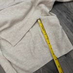 H&M  wool blend collared oatmeal neutral knit oversized sweatshirt Photo 6