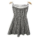 Coveted Clothing Coveted Clothing Black White Strapless Mini Dress Geometric Print Size Small Photo 4