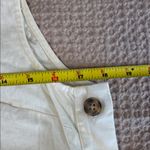 Madewell  Off White Linen Cotton Side-Button Midi Dress Size Small Photo 5