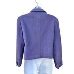 Harvé Benard by Benard Holtzman Purple 3Button Notched Lapel Blazer Petite 10P Photo 1