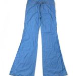Roberto Cavalli Chambray Blue Wide Leg Pant Size 40 / 4 Photo 12