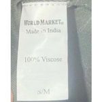 Women's World Market Goa Sage green ivory Poppy Jumpsuit pockets, size S/M Size M Photo 5