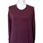 Athleta  Coaster Luxe Sweatshirt Burgundy Pullover Thumbholes Women’s Size XS Photo 1