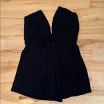 Anthropologie  Yellow Bird Black Sleeveless Accordion Knit Sweater Small Photo 7