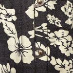 Adore Me  Black and White Floral Hibiscus Lace Up Back Corset Top XL Sexy Photo 8