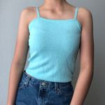 American Vintage 90s baby blue cardigan camisole set Photo 2