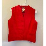 Talbots  Women’s Red Vest Size 12 Sleeveless Photo 1