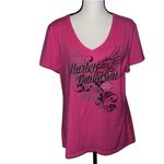 Harley Davidson  Hot Pink Cotton T-Shirt Souvenir Collector Shirt Orlando, FL Photo 1