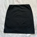SO High Waisted Ruched Crossover Hem Bodycon Mini Black Casual Skirt Photo 2