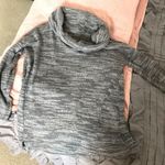 Aerie cowl neck grey heathered sweater Photo 0