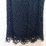 D Studio Womens Lace Beaded Skirt Size 6 Black Party Formal Goth Chic Art Deco Photo 6