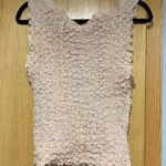 VERO MODA  Textured Crinkle Sleeveless Top in Neutral - Size Large Photo 2