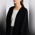 ALLSAINTS  Traveling Rib Knit Ruana Wool Blend Sweater Cardigan ONE SIZE PLUM Photo 9