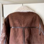 Free People  Andies Vegan Moto Jacket Embroidered Floral Brown Bear Small NWT Photo 8