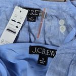 J.Crew Cabana dress in linen French Blue CI918 M NWT V Neck Long Sleeve Belted Photo 2