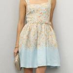 Peter Som  X RTR Blue Floral Belted Dress Size 6 Photo 0
