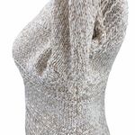 BCBGMAXAZRIA BCGBMaxAzria Beige Oversized Long Sleeve Open Knit Sweater Photo 9