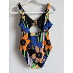 Roxy Women’s Color Jam One Piece Swimsuit Anthracite Flower Jammin Size Small Photo 7