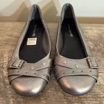 American Eagle Metallic Slip On Flats Shoes Women’s Size 9 Buckle Detail Photo 1
