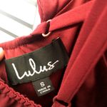 Lulus  red high neck strappy back formal maxi dress gown size small Photo 2