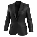 Vintage forecaster of Boston Black Blazer Size 9/10 Single Button Texture M Size M Photo 0