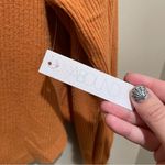 Abound  Waffle Knit Long Sleeve Shirt Sweater Burnt Orange Women’s Size Medium Photo 7