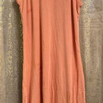 Volcom  Stonelight Clay Peach Orangey Racerback Midi Maxi Dress Med Flawed Photo 0