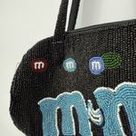 Unbranded Novelty Beaded M&M Candy Bag Purse Black Photo 7