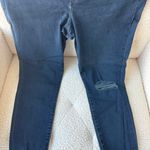 EXPRESS Dark Wash Distressed High Rise Skinny Jeans Size 16 Short Photo 5