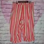 Cacique  BOLD MULTICOLORED STRIPED CROP WIDE LEG COTTON PAJAMA PANTS 18/20 Photo 1