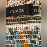 Floral Bohemian Strapless Maxi Dress Brown Size XL Photo 4