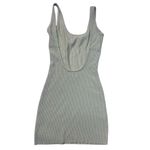 Edikted •  Chia ribbed knit mini dress green small Photo 3