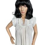 Vintage little Barbizon nightgown cream & embroidered flowers with lace size 6 Photo 8