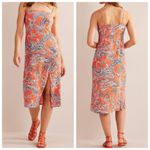 Boden Column Cami Midi Dress in Orange Jelly Paradise Pop Size 4 Photo 9