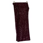 Wildfox  sequin ruched side slit midi skirt purple Photo 1