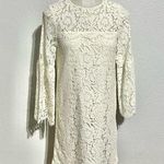 Devlin | Nordstrom White Lace Bell Sleeve Mini Shift Dress Size XS Photo 0
