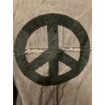 Vintage Havana Studded Peace Sign Twill Black Oversized Shacket, S Photo 9